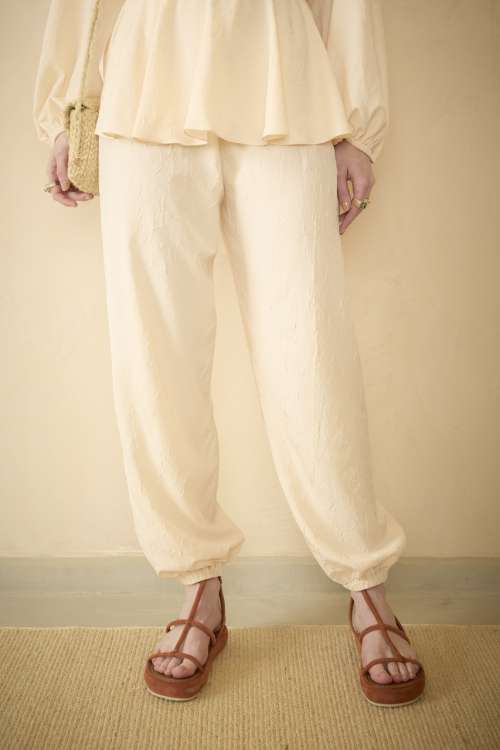 CALÇA PEPLUM SHELLS - HEAVY CREASED