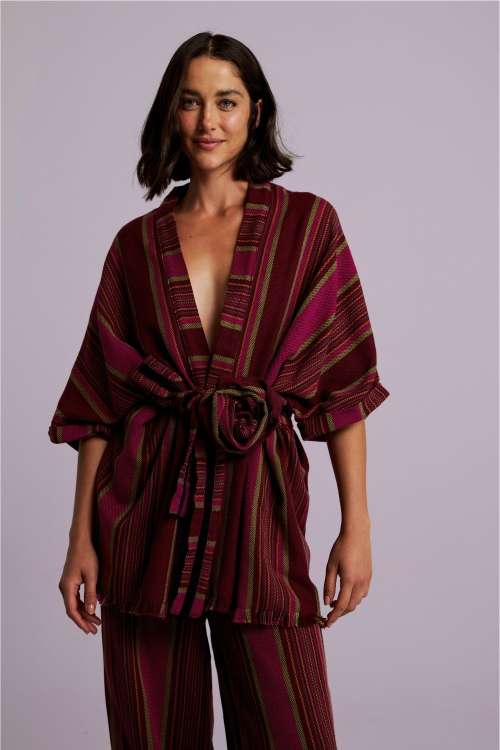 PONCHO TEAR AMORA - BERRY