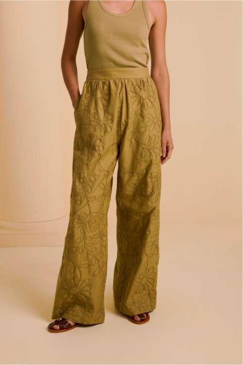 CALÇA OLIVIA - VERDE CAMPESTRE