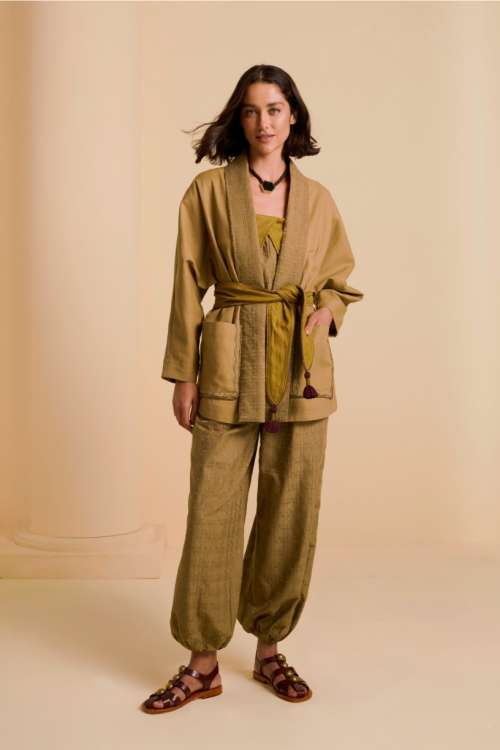 BLAZER LINEN VITÓRIA - VERDE CAMPESTRE