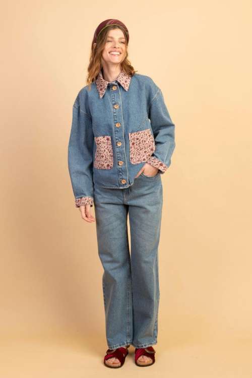 CALÇA JEANS FLEUR