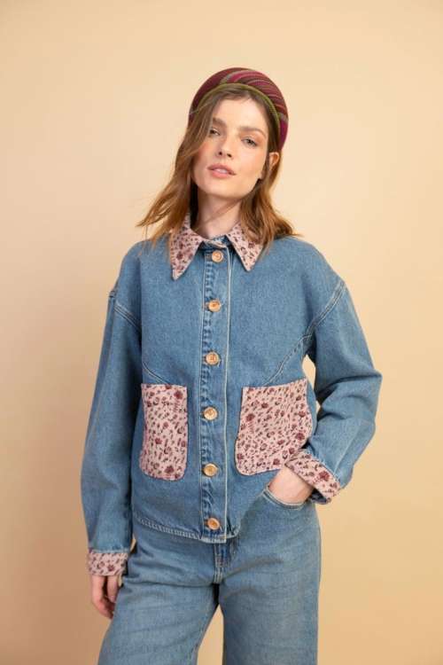 JAQUETA JEANS FLEUR